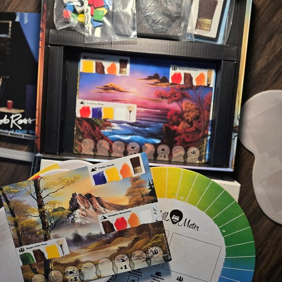 BOB ROSS, "Art of Chill" Board Game "Happy Little Trees" NEW! - Picture 3 of 7